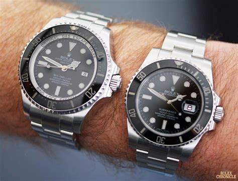 rolex deepsea size comparrison|rolex deep sea special.